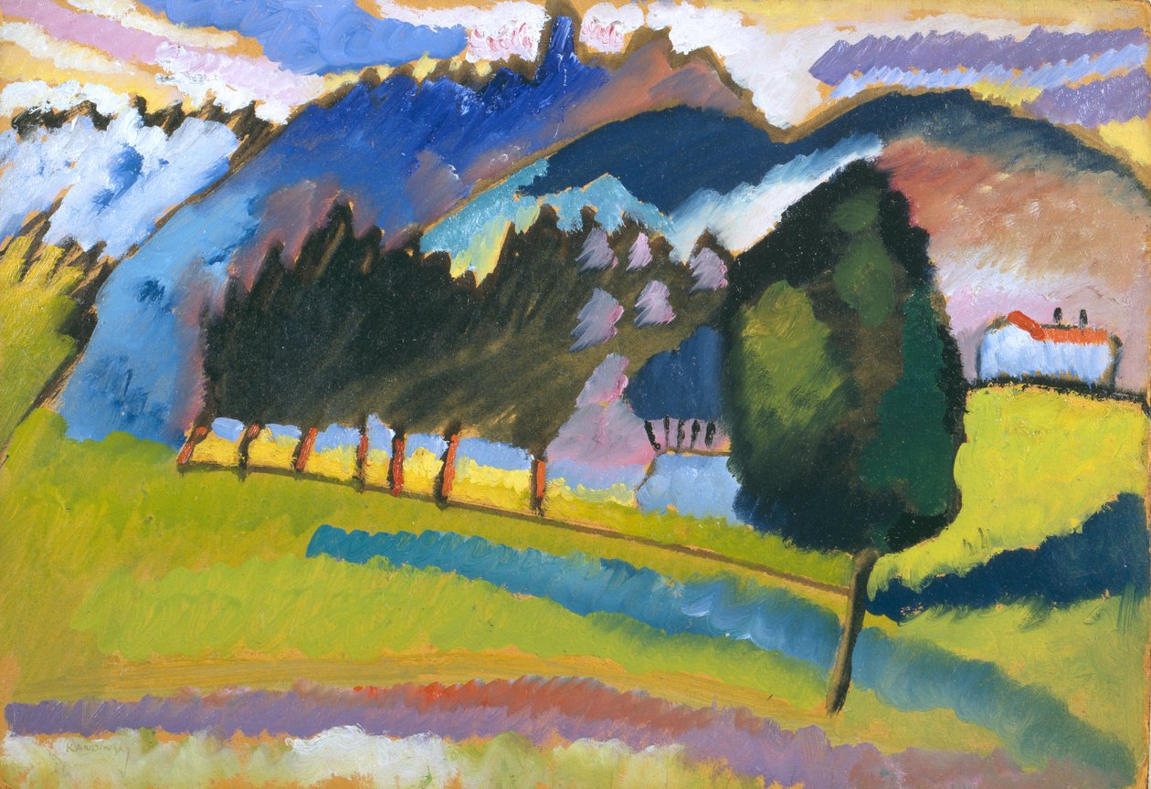 Krajina s Rolling Hills od Wassily Kandinsky