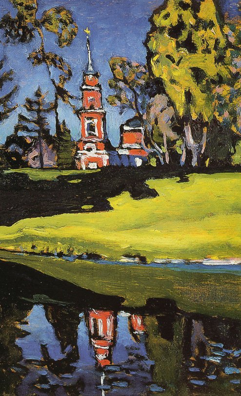 Akhtyrka, Červený kostel od Wassily Kandinsky