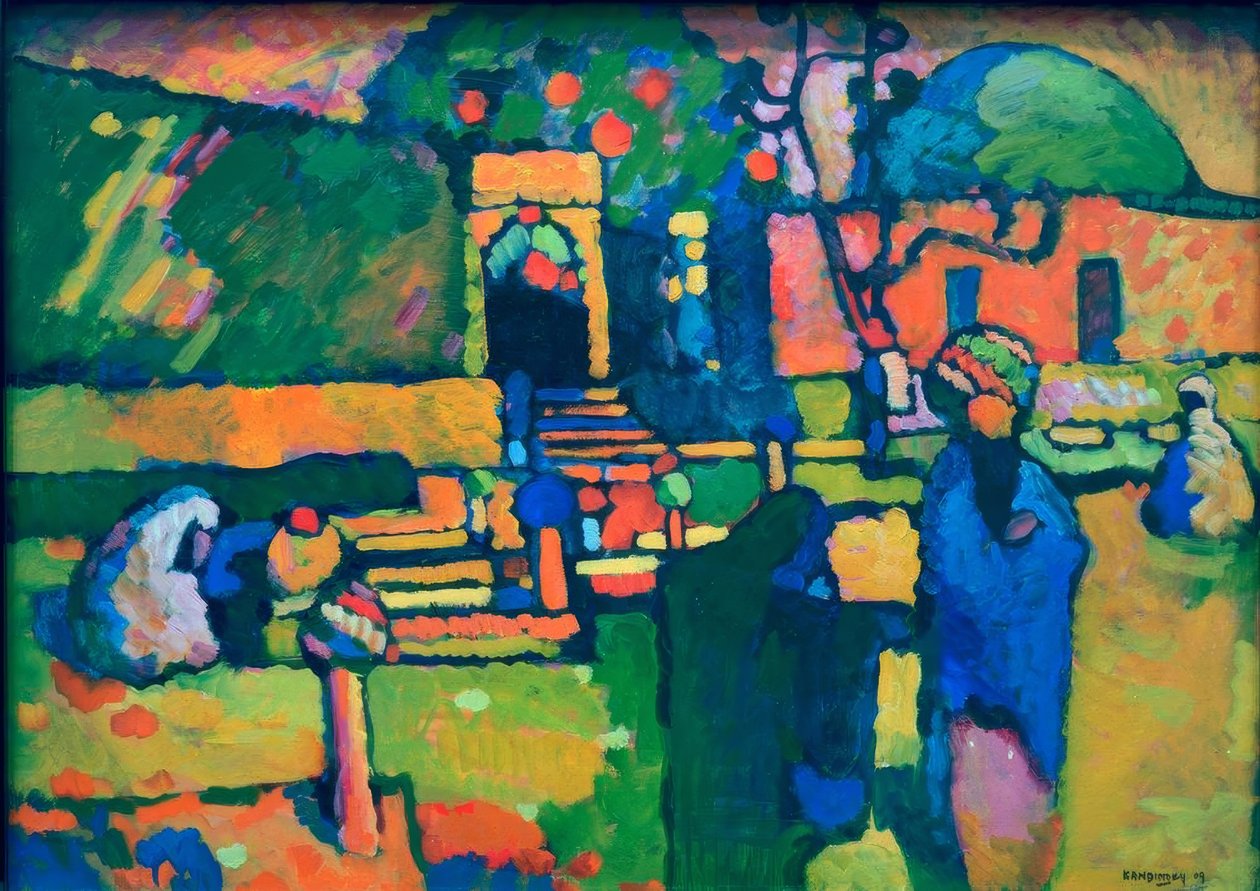 Arabský hřbitov od Wassily Kandinsky