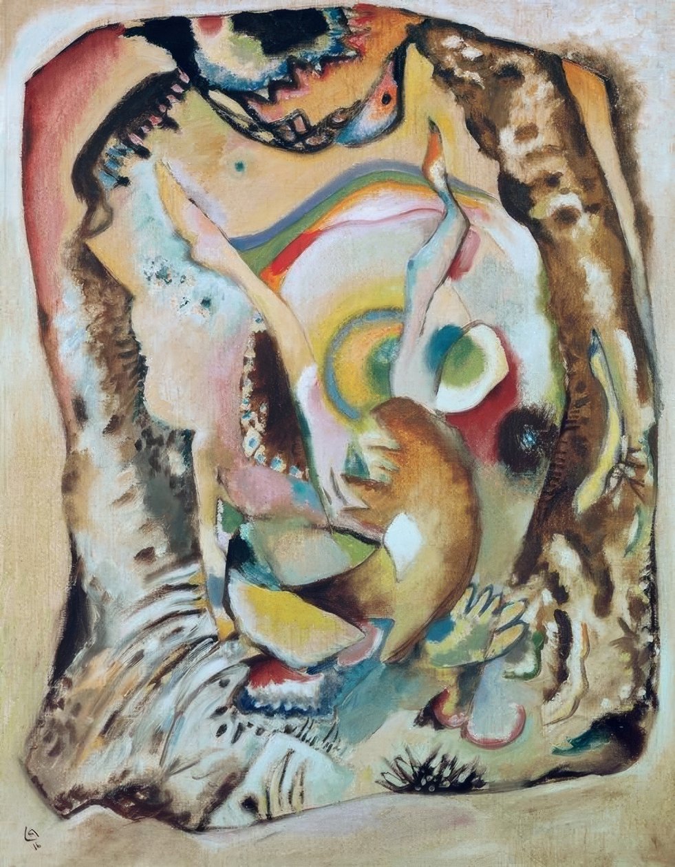 Obrázek na světlém pozadí od Wassily Kandinsky