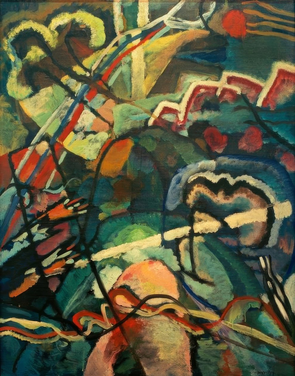 Obrázek s bílým okrajem od Wassily Kandinsky