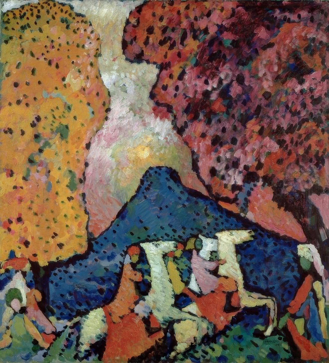 Modrá hora od Wassily Kandinsky