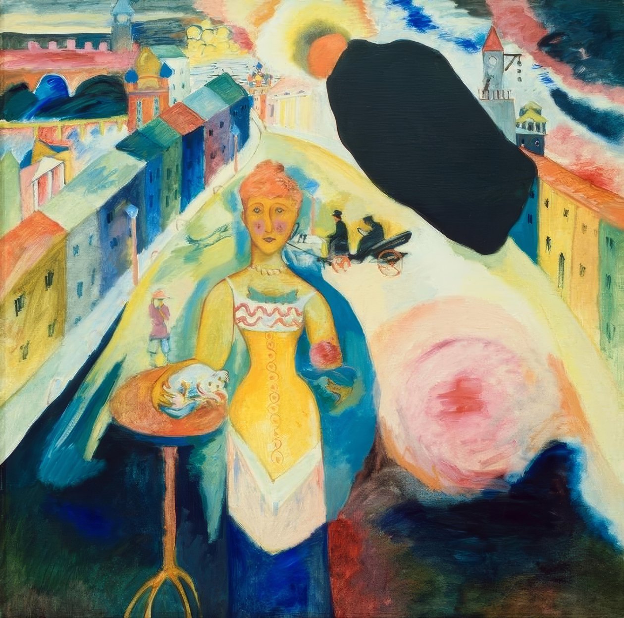 Paní v Moskvě od Wassily Kandinsky