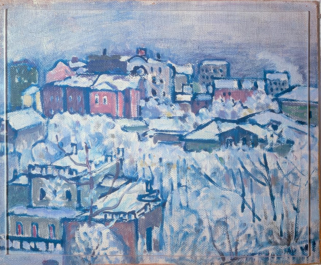 Smolensky bulvár (zimní den) od Wassily Kandinsky