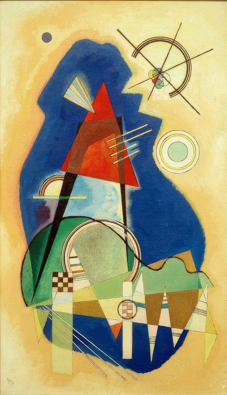 Diskrétní modrá od Wassily Kandinsky
