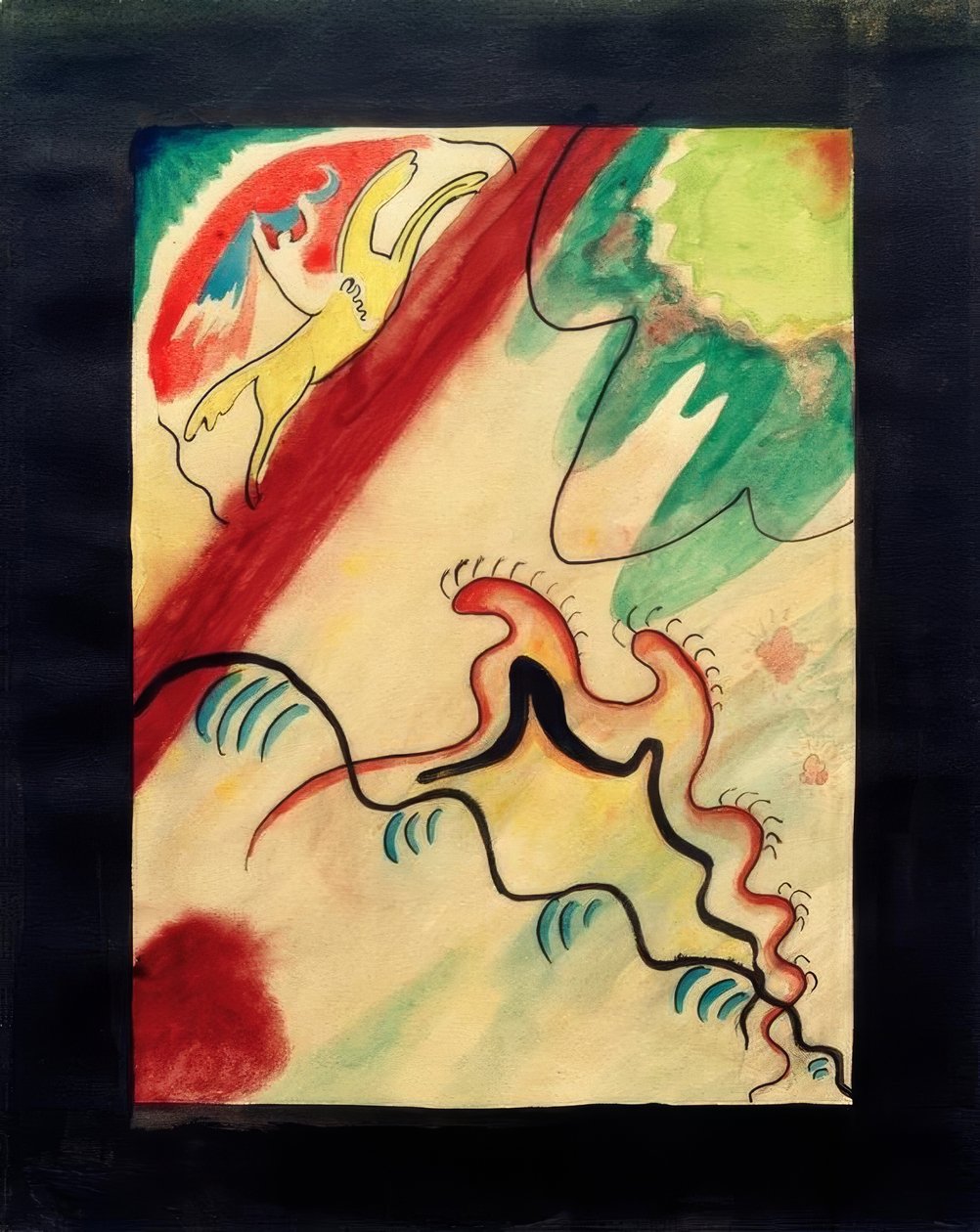 Design pro obálku Almanachu Der Blaue Reiter od Wassily Kandinsky