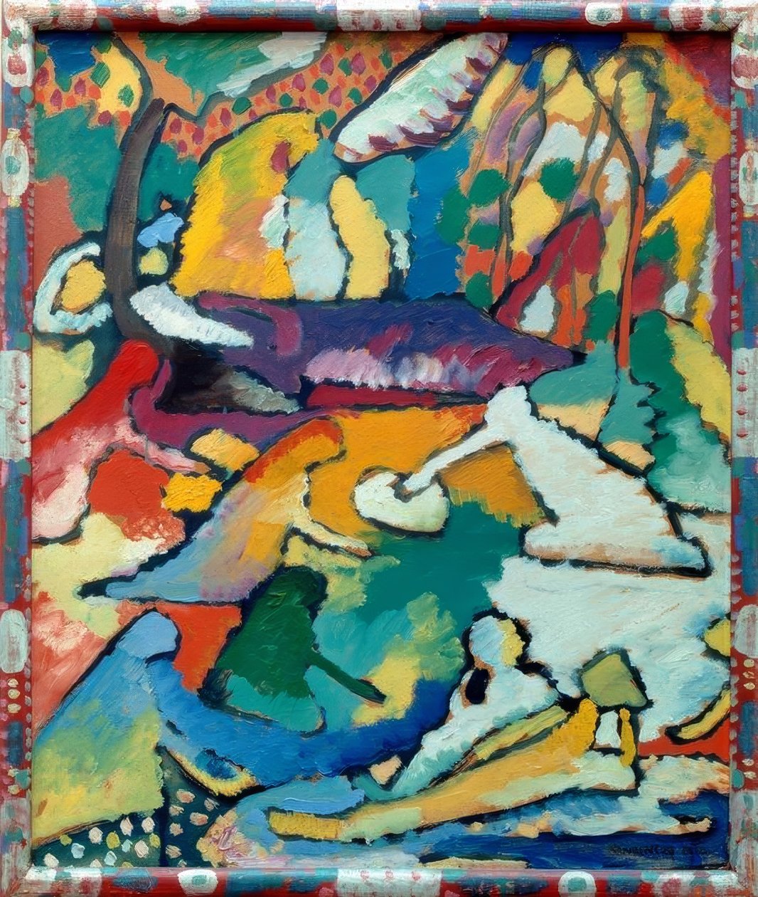 Fragment pro kompozici II od Wassily Kandinsky