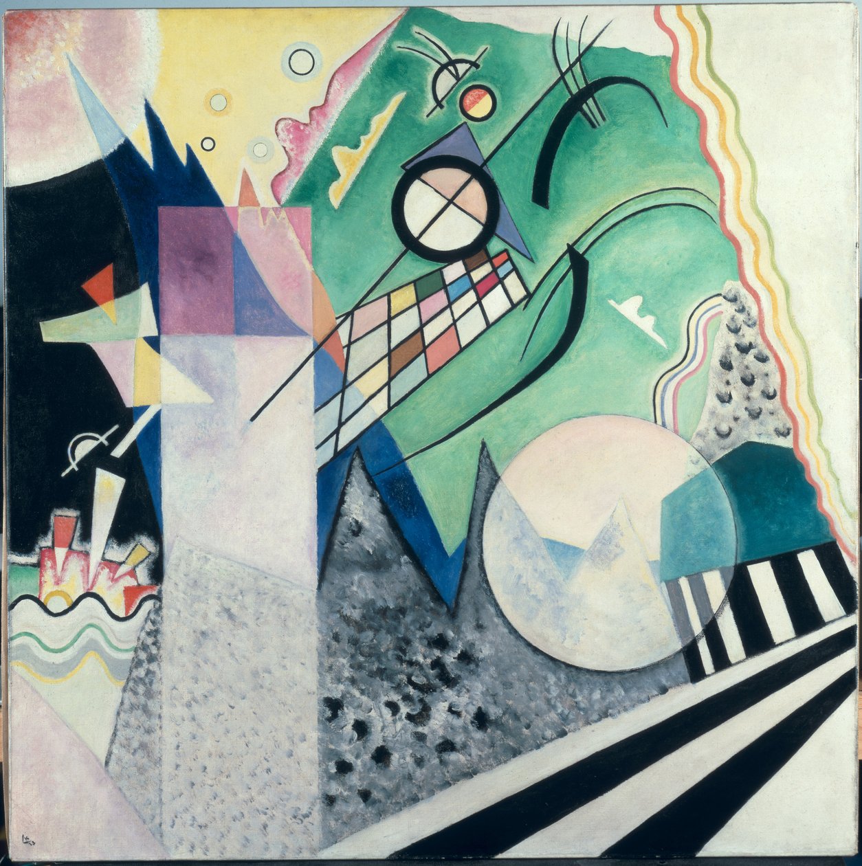 Zelená kompozice, 1923 od Wassily Kandinsky