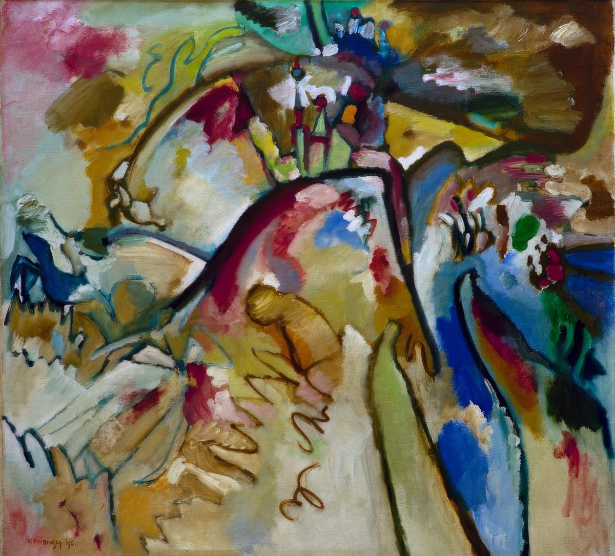 Improvizace 21a od Wassily Kandinsky