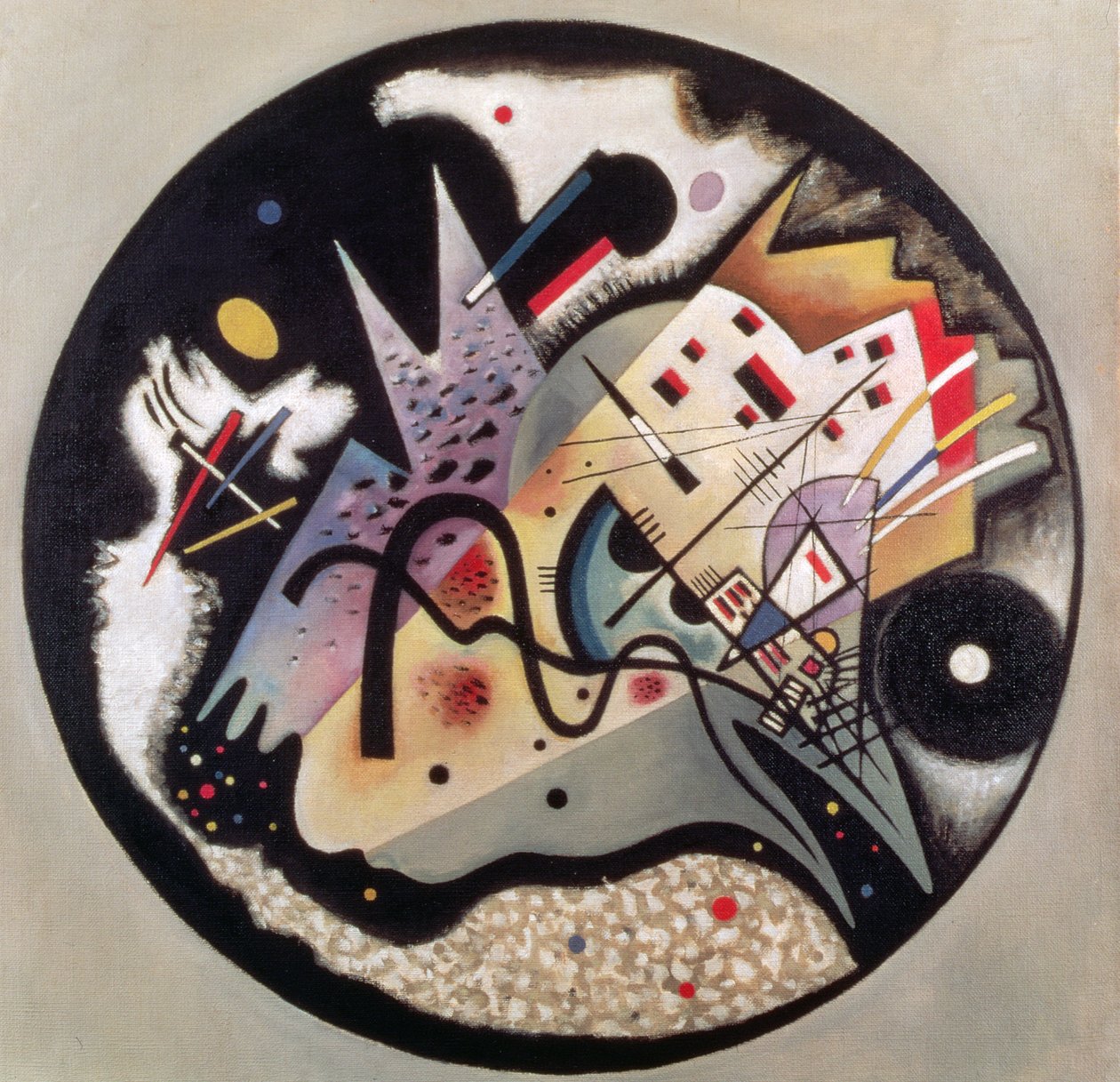 V Černém kruhu, 1923 od Wassily Kandinsky