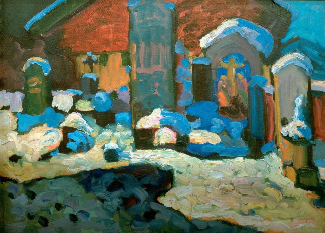 Kochel – Friedhof od Wassily Kandinsky