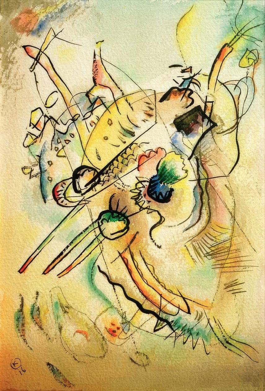 Složení D od Wassily Kandinsky