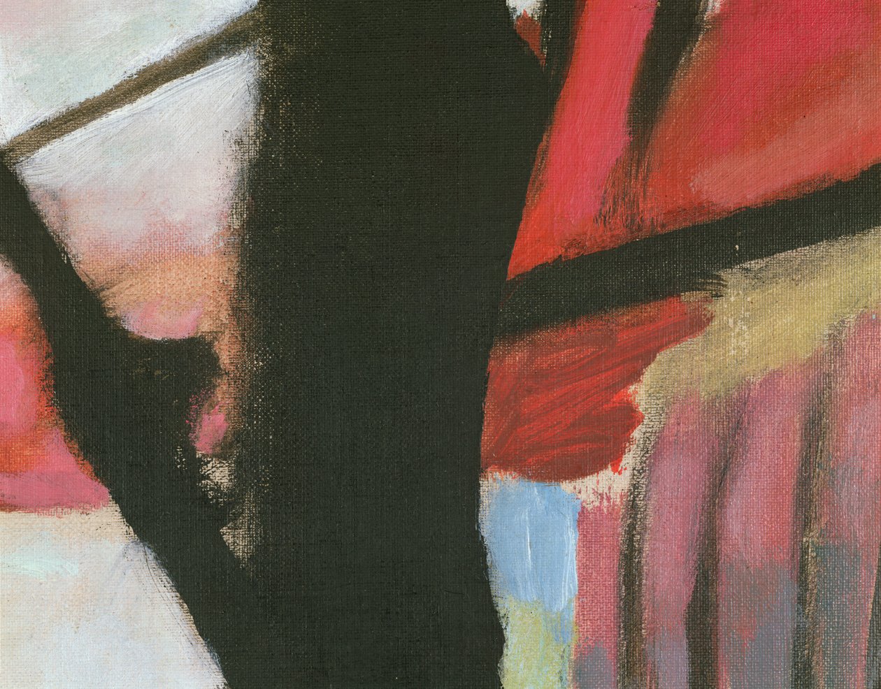 Krajina s černým obloukem, detail od Wassily Kandinsky