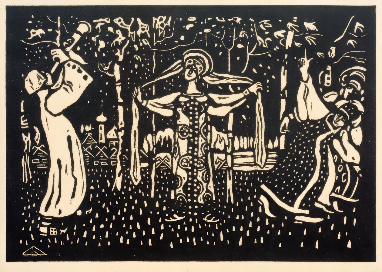 Břízy od Wassily Kandinsky
