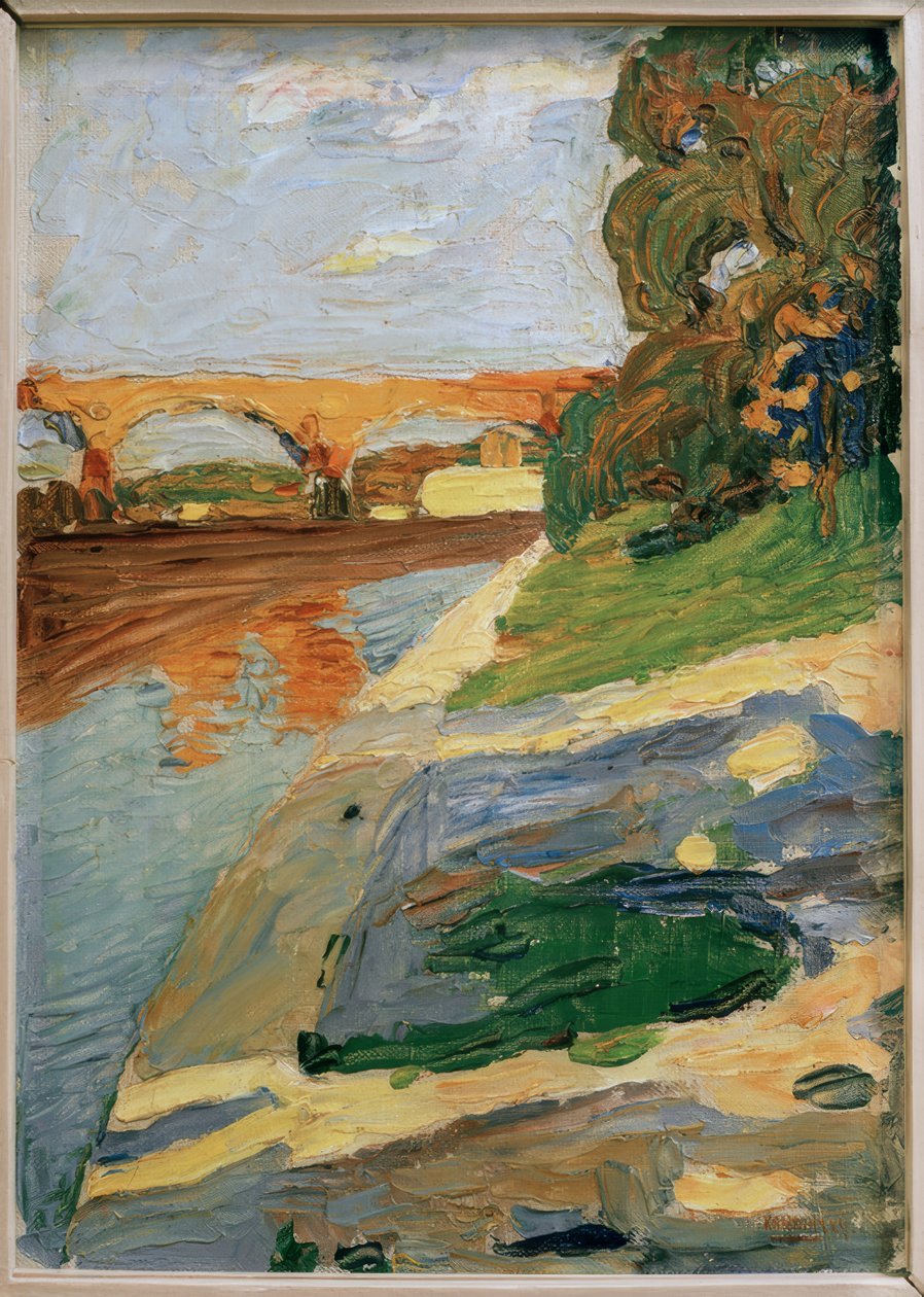Mnichov - Isar od Wassily Kandinsky
