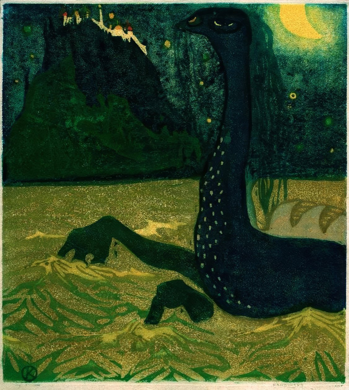 ústa noc od Wassily Kandinsky