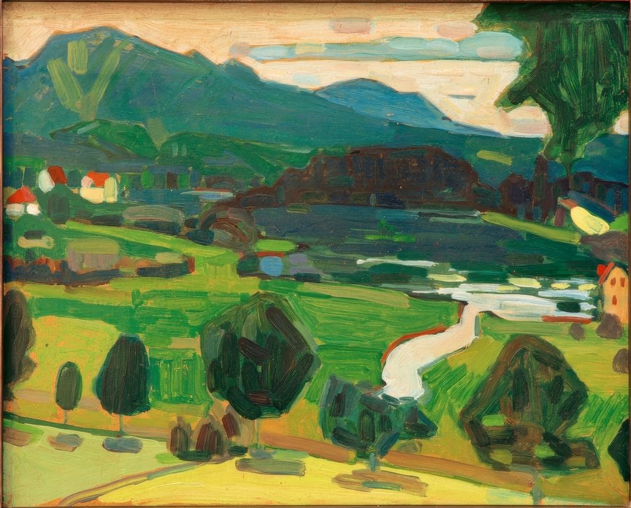 Výhled z Murnau na Staffelsee od Wassily Kandinsky