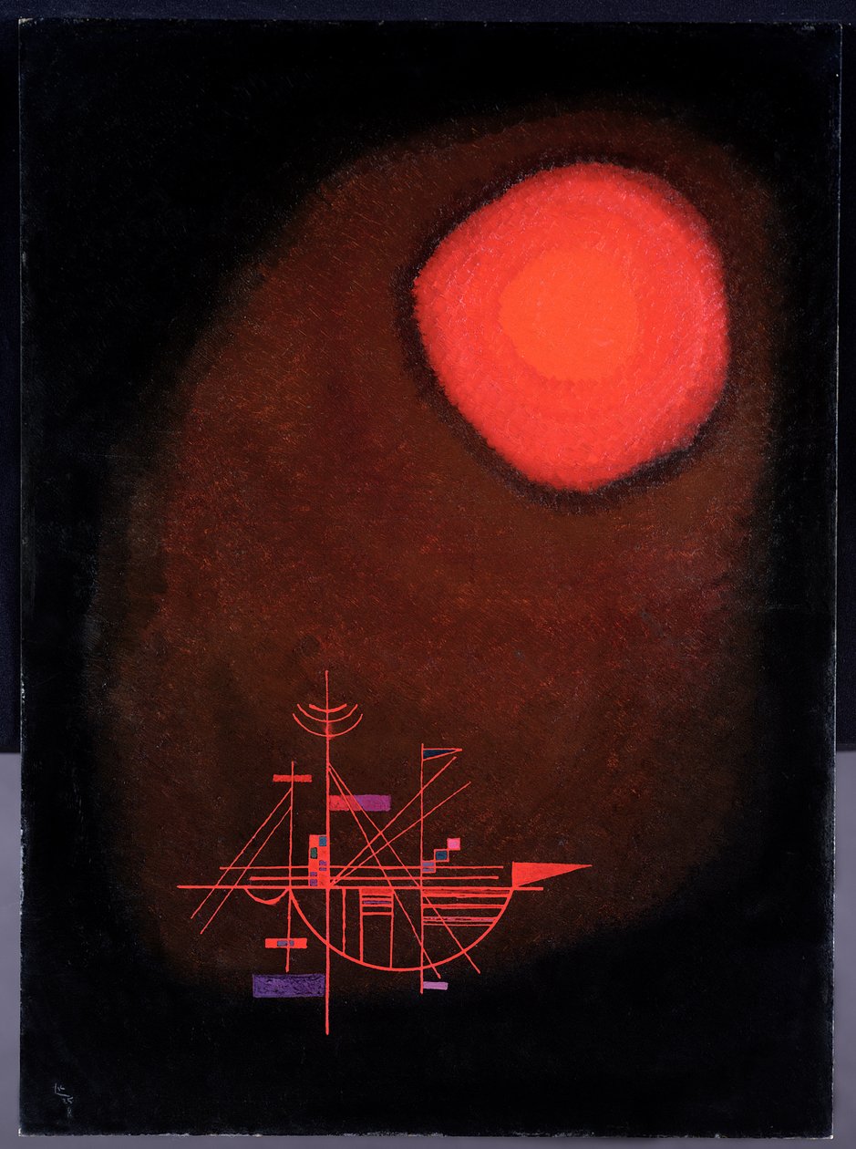 One Spit, 1925 (olej na kartě) od Wassily Kandinsky