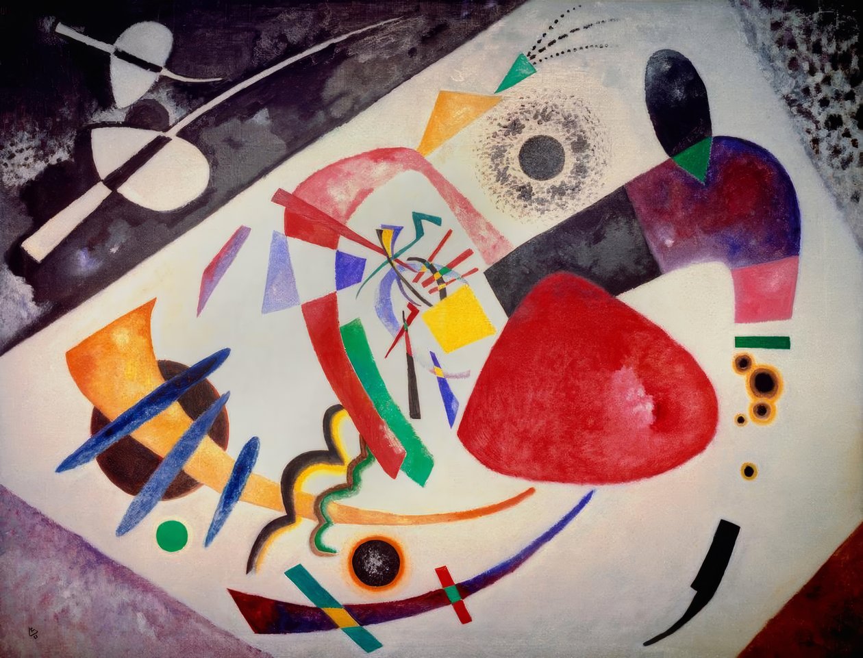 Červená skvrna II od Wassily Kandinsky