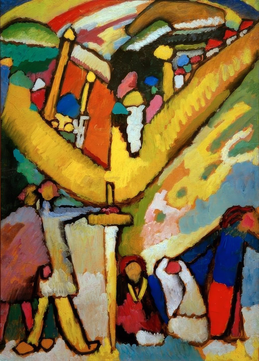 Studie improvizace 8 od Wassily Kandinsky