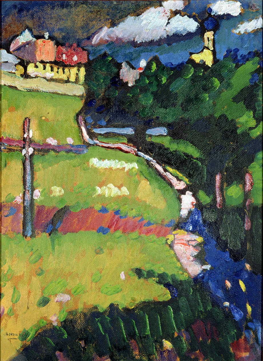 Kostel v Murnau, 1908-09 od Wassily Kandinsky