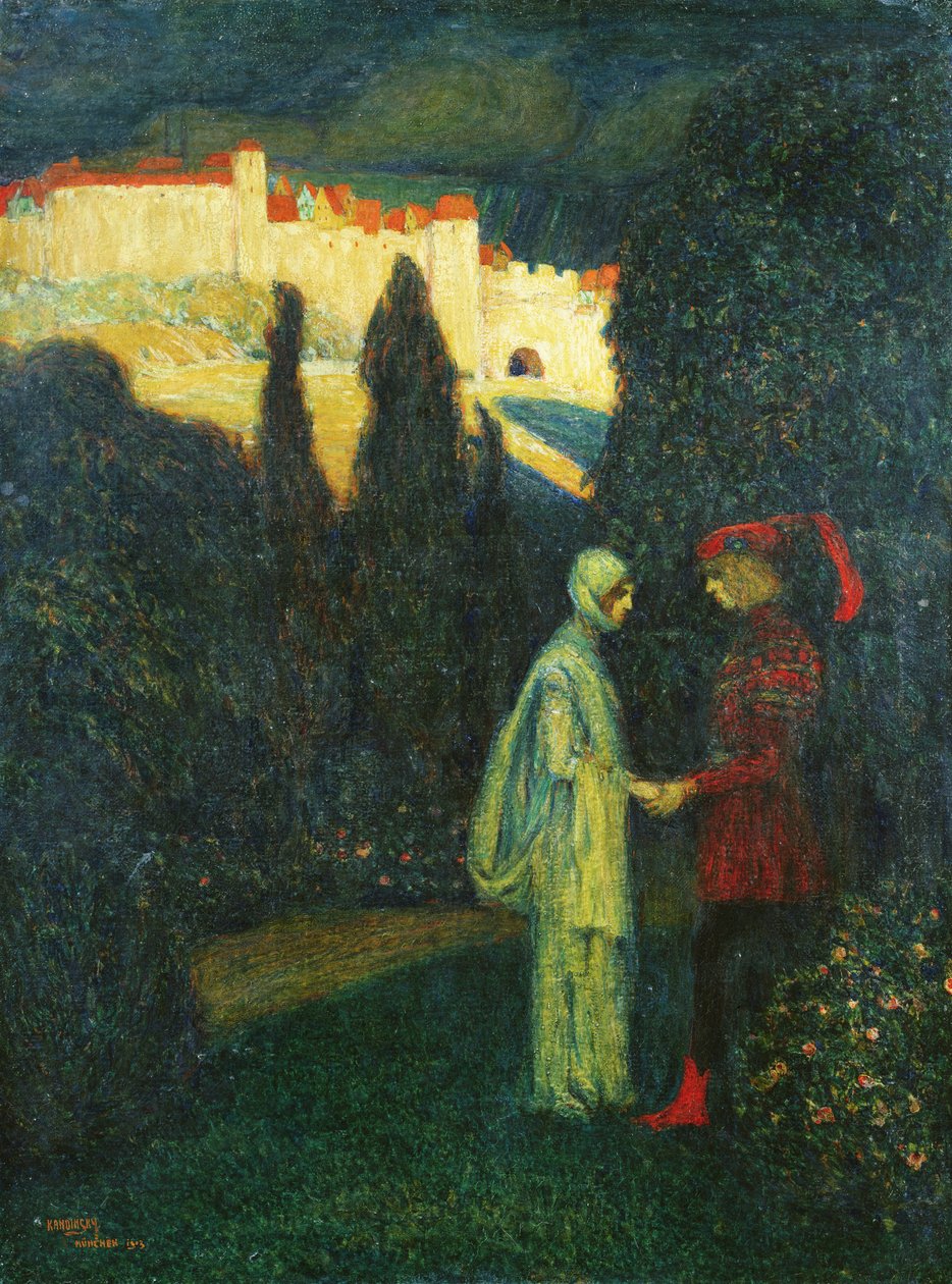 Setkání, 1913 od Wassily Kandinsky