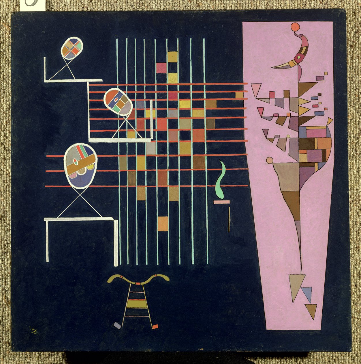 Tři ovály, 1942 od Wassily Kandinsky