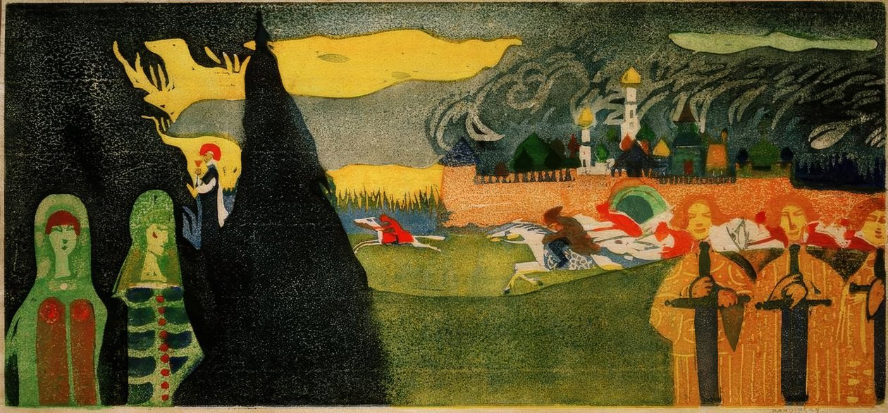 pronásledování od Wassily Kandinsky
