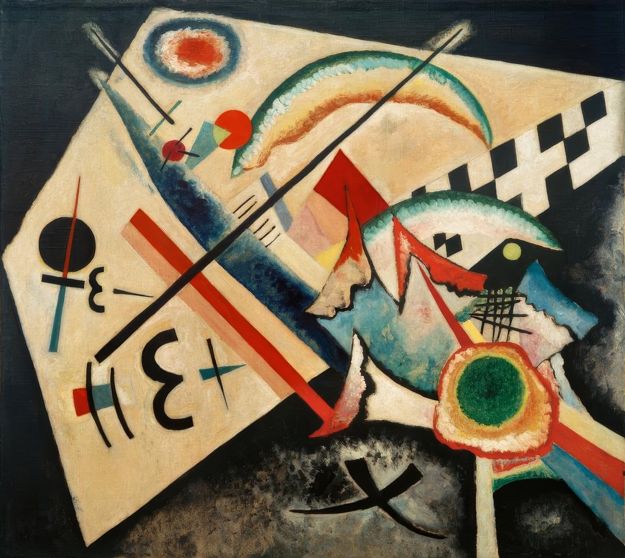 Bílý kříž od Wassily Kandinsky