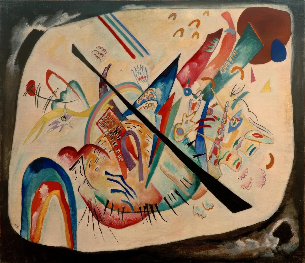 Bílý ovál od Wassily Kandinsky