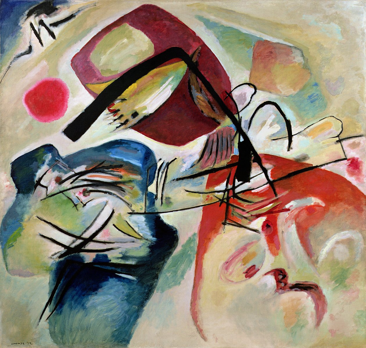 S černým obloukem, 1912 od Wassily Kandinsky