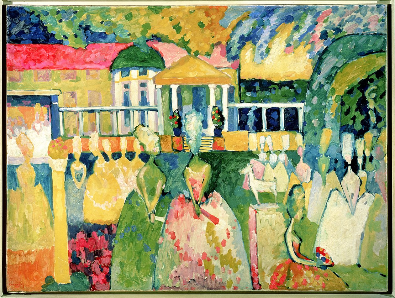 Ženy v krinolínách, 1909 od Wassily Kandinsky