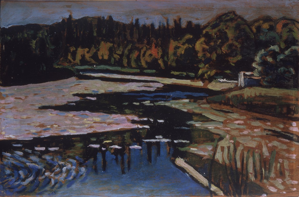 Řeka na podzim od Wassily Kandinsky