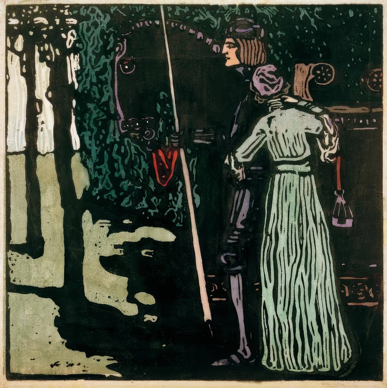 Sbohem - velká verze od Wassily Kandinsky