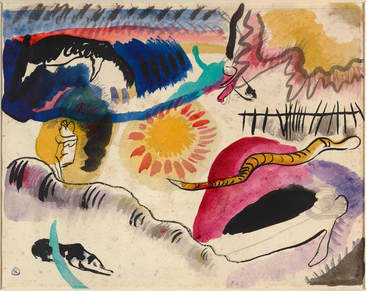 Akvarel č. 3 (Love Garden) od Wassily Kandinsky