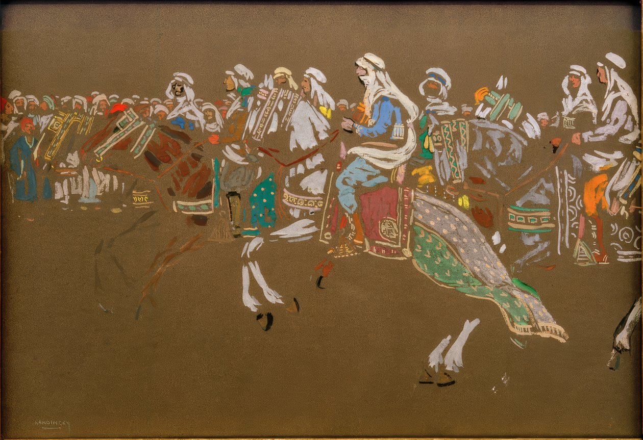 Arabská kavalérie od Wassily Kandinsky