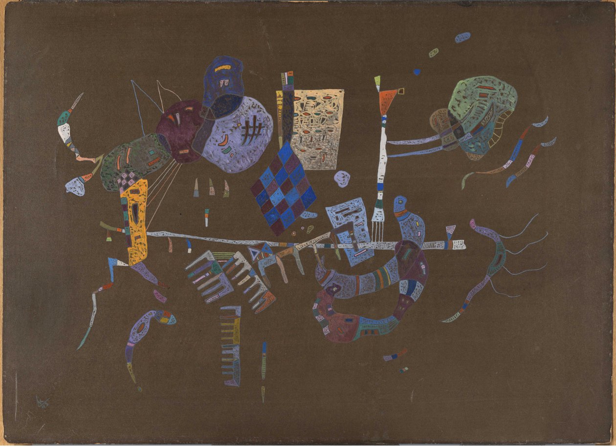 Kolem čáry, 1943. od Wassily Kandinsky