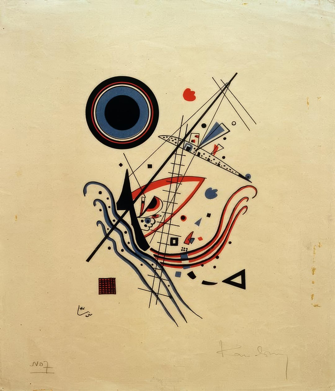 modrý od Wassily Kandinsky