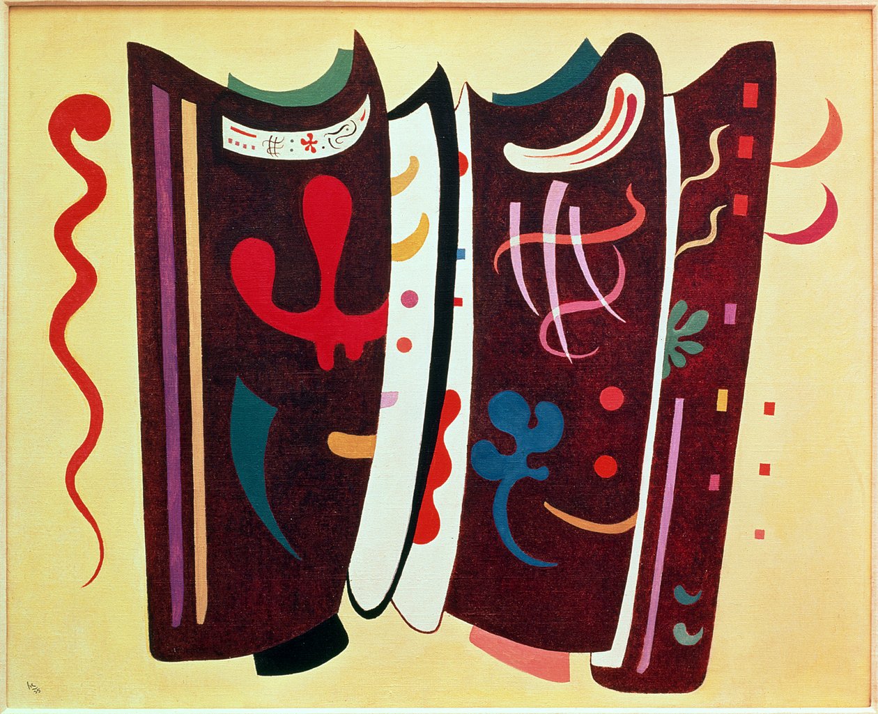 Hnědá s doplňkem od Wassily Kandinsky