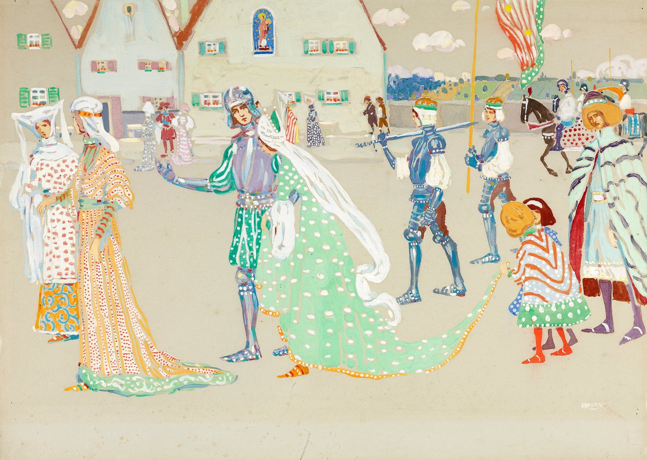 Mladý pár od Wassily Kandinsky