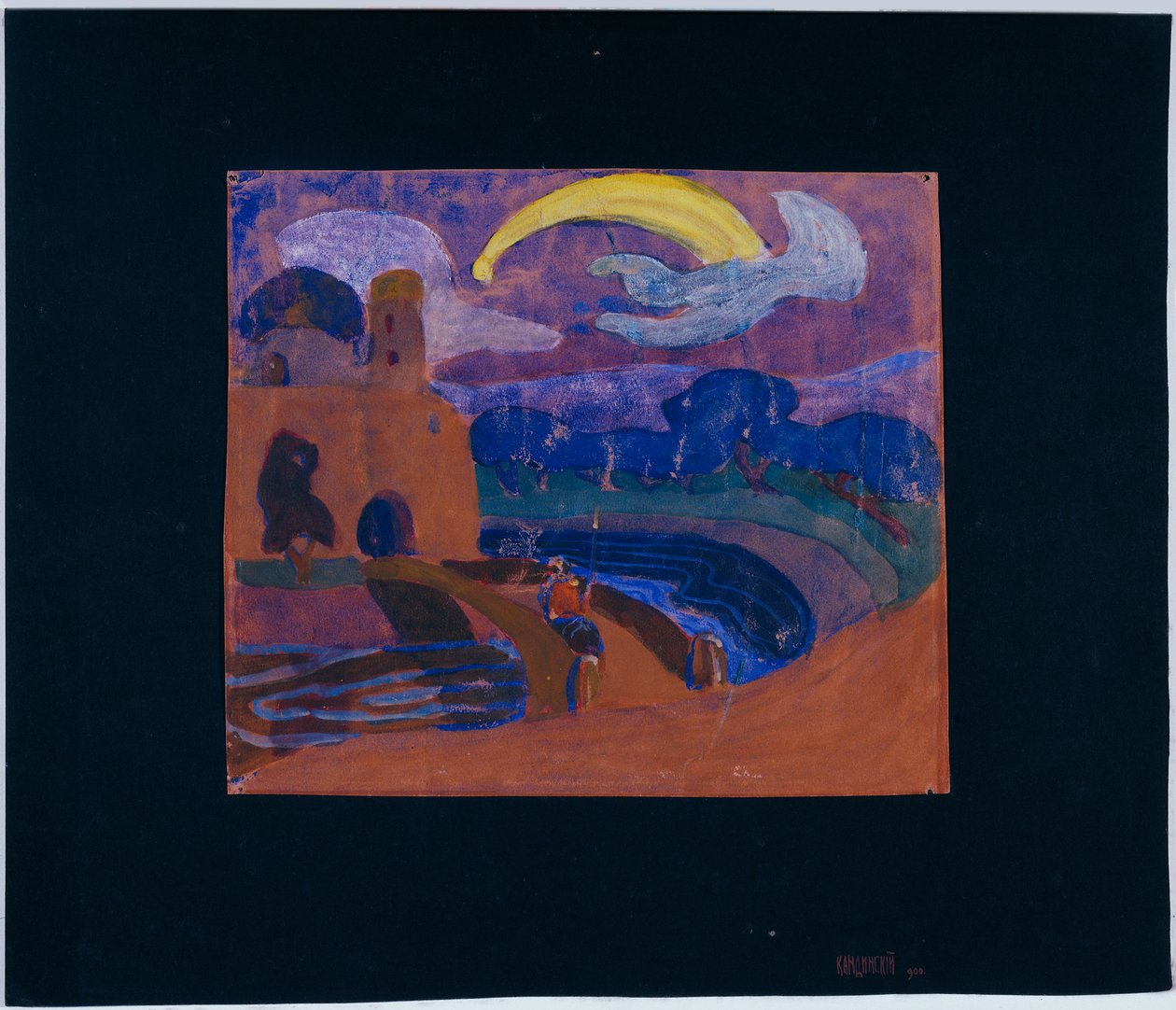 Kometa (Noční jezdec?) od Wassily Kandinsky