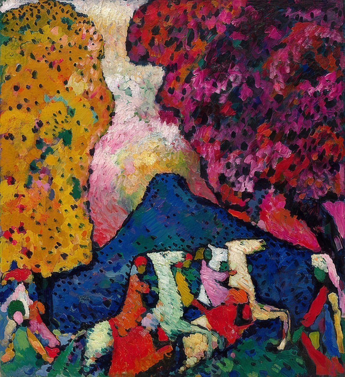 Modrá hora. 1908-09 od Wassily Kandinsky