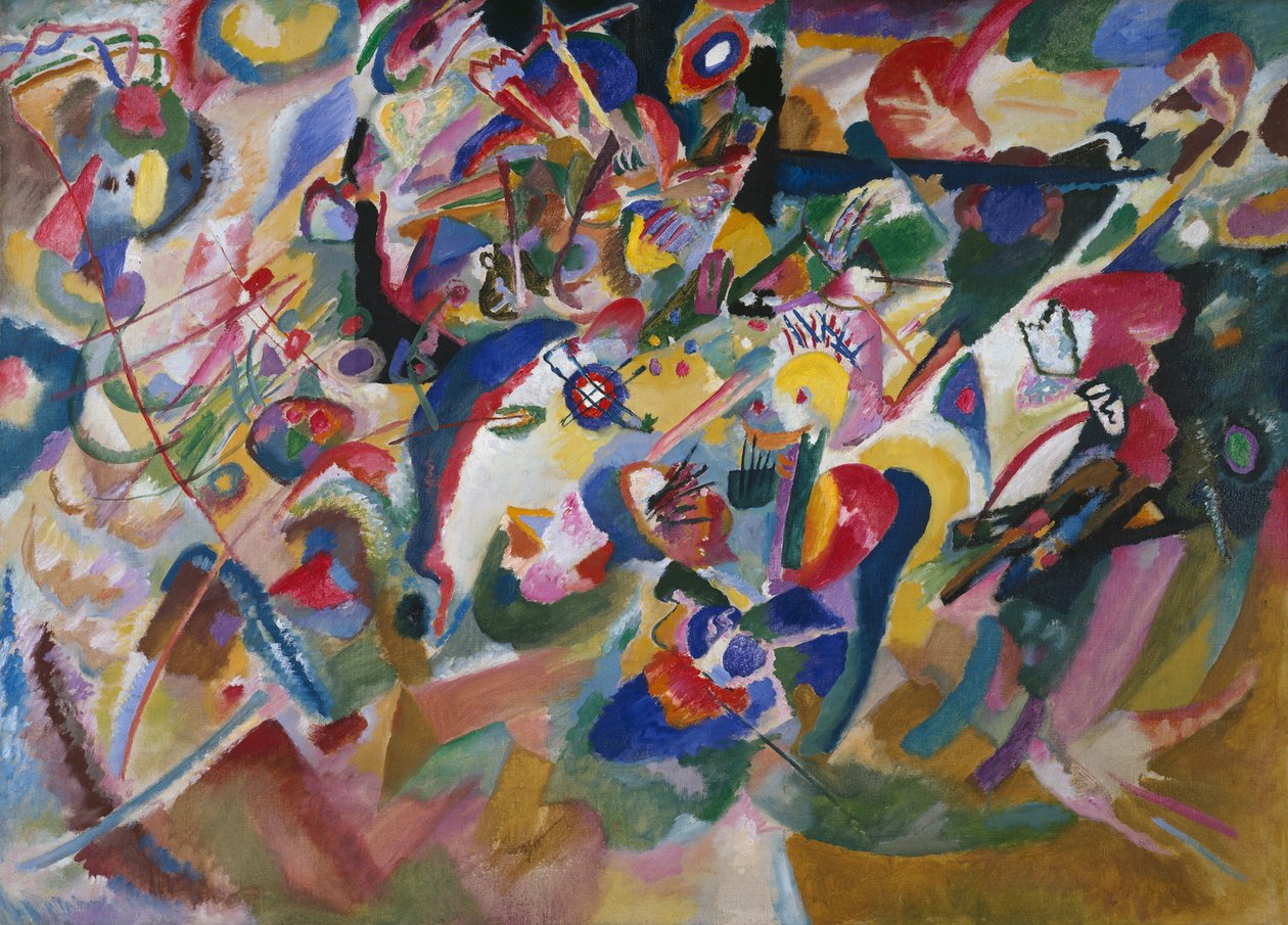 Návrh 3 pro "Composition VII" od Wassily Kandinsky
