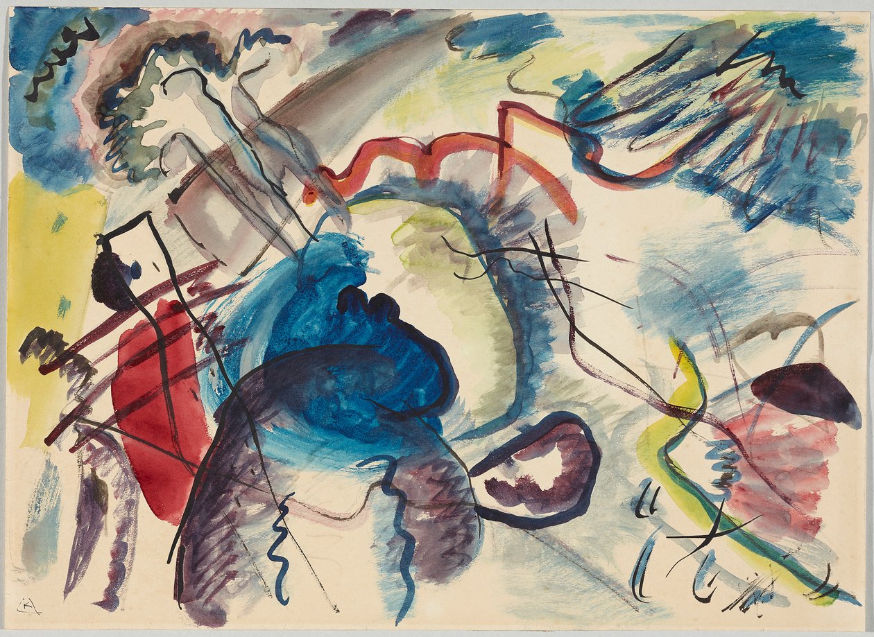 Návrh filmu „Obrázek s bílým okrajem“ od Wassily Kandinsky