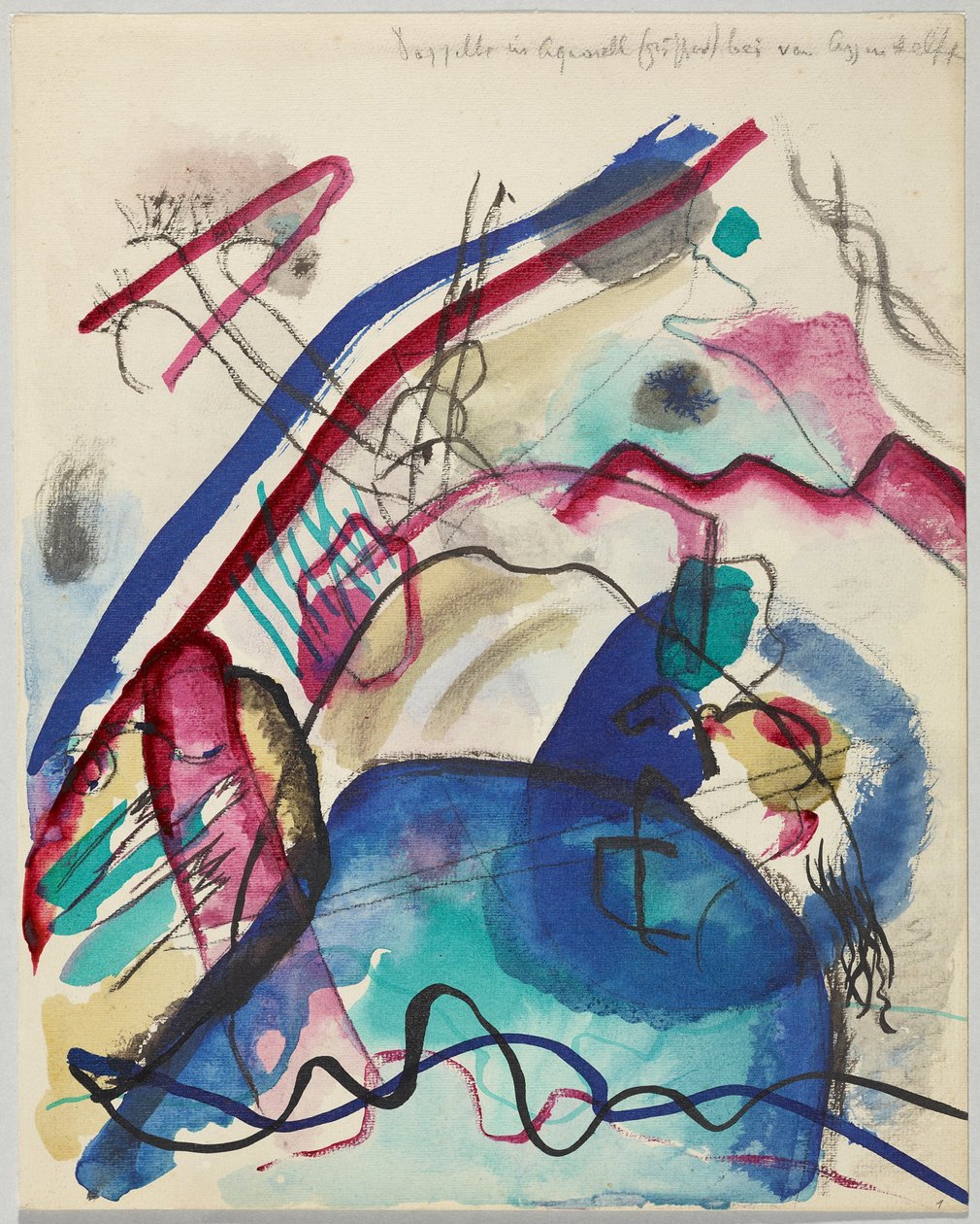 Návrh filmu „Obrázek s bílým okrajem“ od Wassily Kandinsky