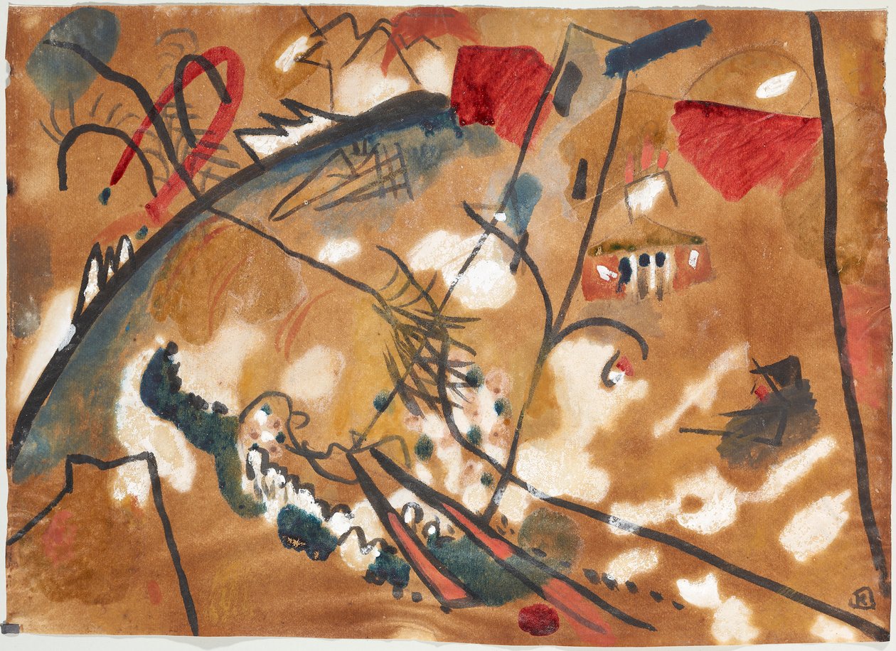Návrh pro "Improvisation 24 (Troika II)" od Wassily Kandinsky