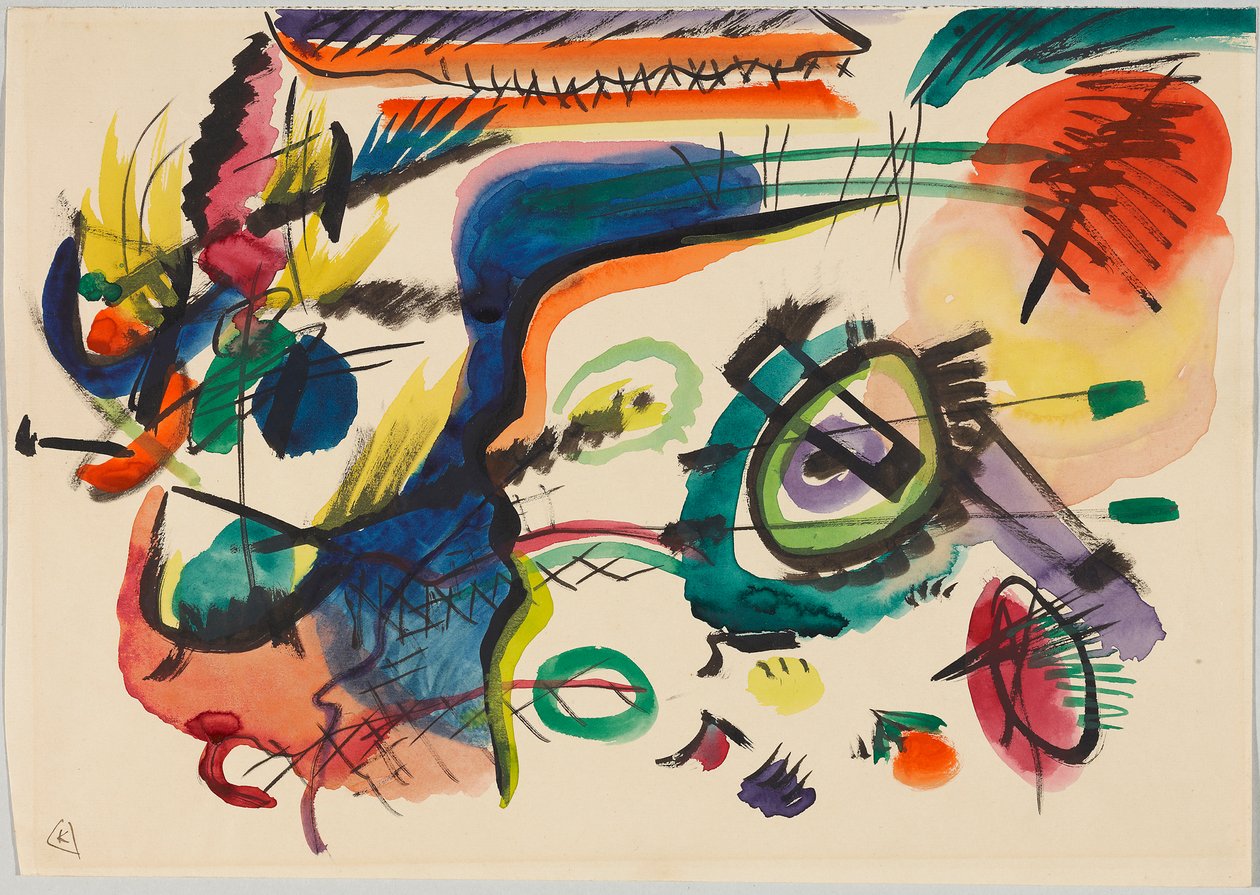Předloha pro „Composition VII“ od Wassily Kandinsky