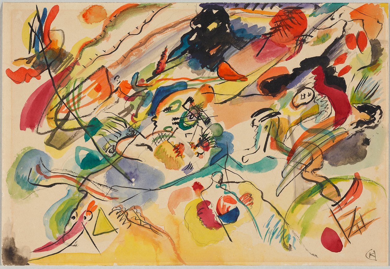 Předloha pro „Composition VII“ od Wassily Kandinsky