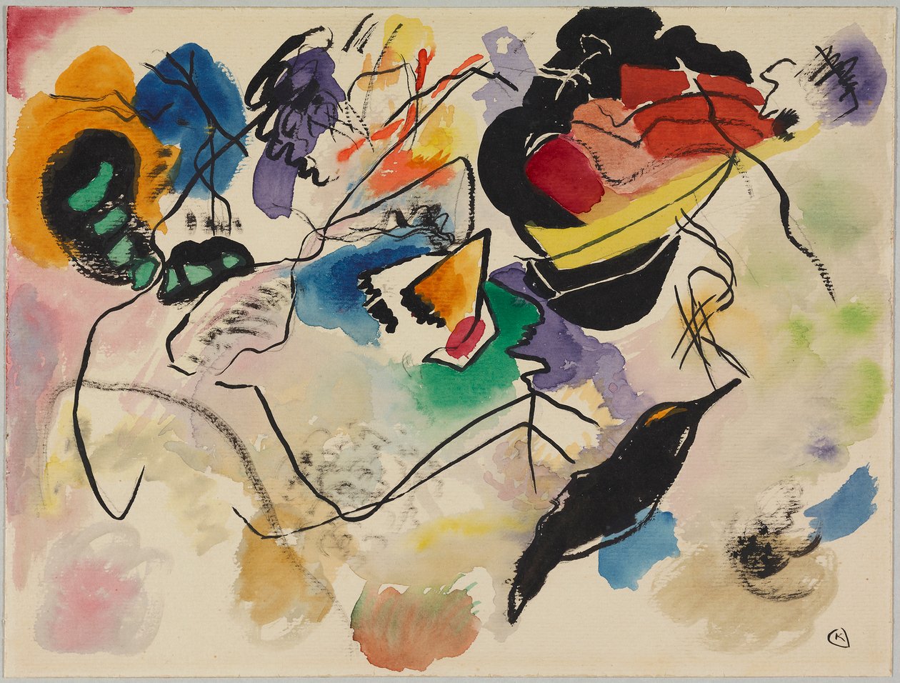 Předloha pro „Composition VII“ od Wassily Kandinsky