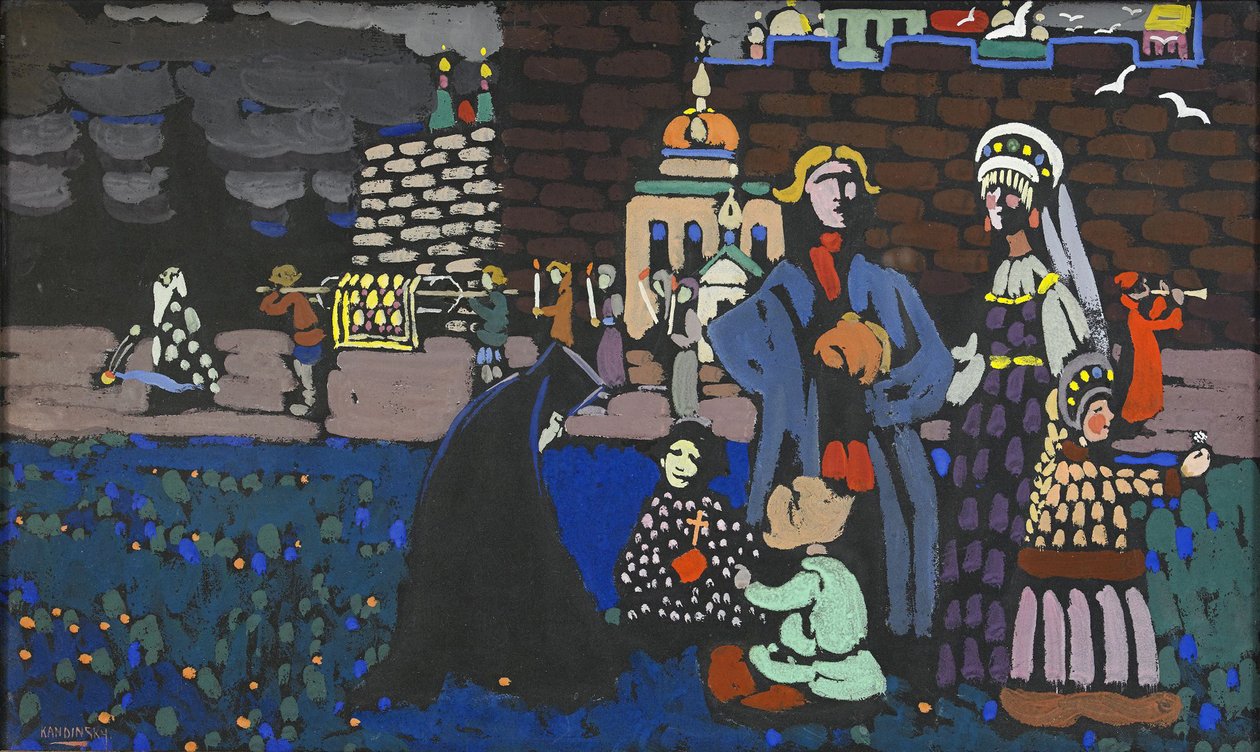 Pohřeb od Wassily Kandinsky